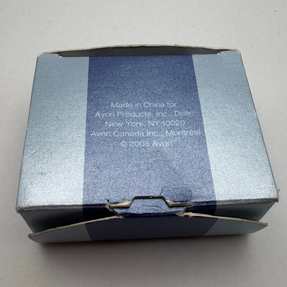 Avon Vintage 2003 Goldtone Cat Initial Necklace With Rhinestone Accents - E - Picture 5 of 5